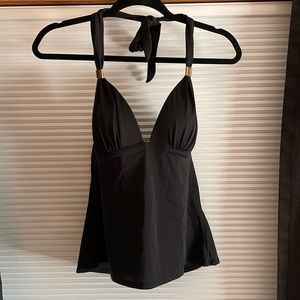 Black Tankini Swim Top